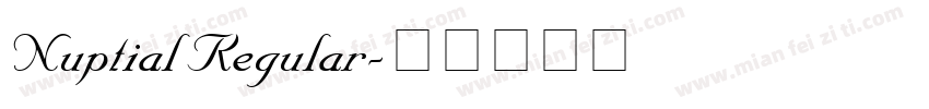 Nuptial Regular字体转换